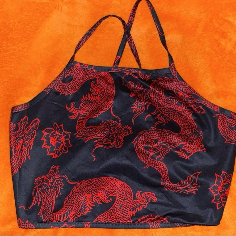 DRAGON silk crop top